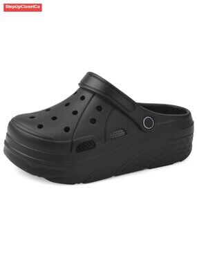 Platform Clogs Arch Support Slip On Garden Shoes